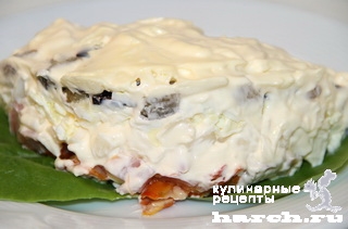 Салат из копченой курицы с баклажанами "Ялтинский"