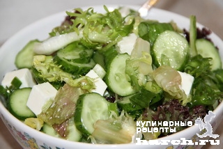 Салат из свежих огурцов с сельдереем "Бодрость"