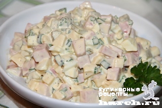 Салат с колбасой и сыром рецепт – Русская кухня: Салаты. «Еда»