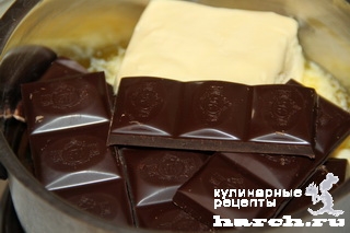Шоколадные пирожные с миндалем "Брауниз"