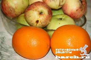 Яблочное варенье с апельсинами